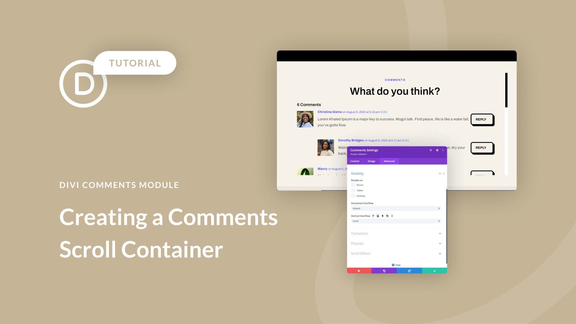 How to Create a Scroll Container for Your Divi Comments Module