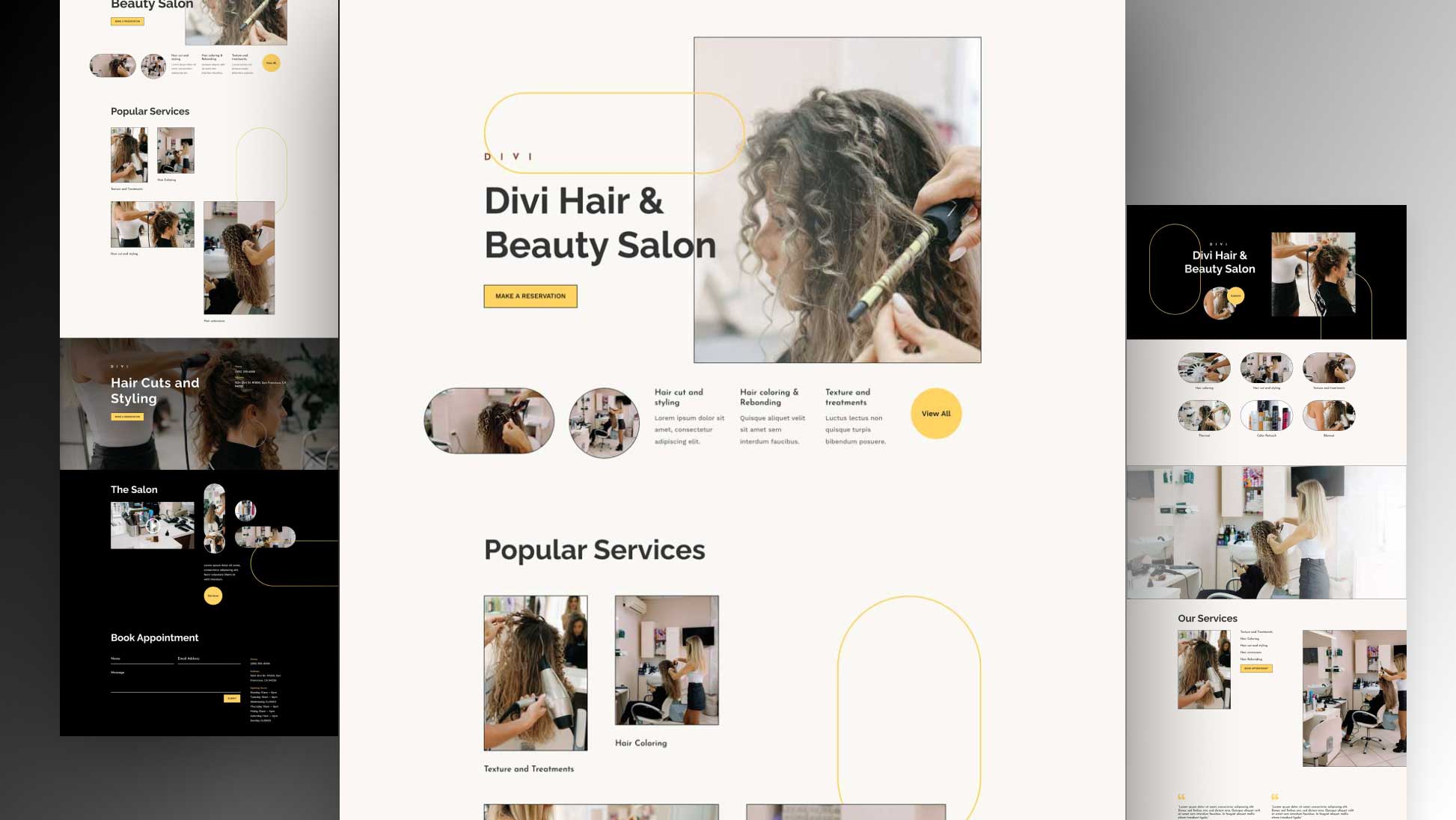 Get a FREE Hair Salon Layout Pack for Divi