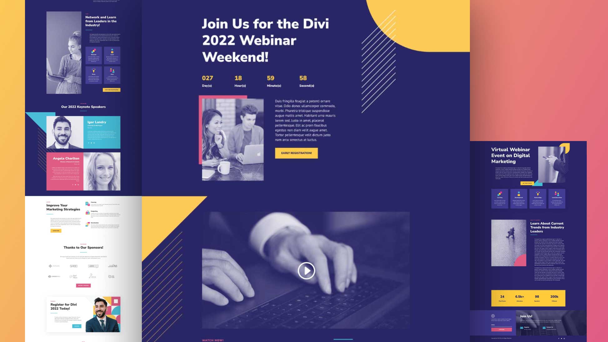 Get a FREE Webinar Layout Pack for Divi