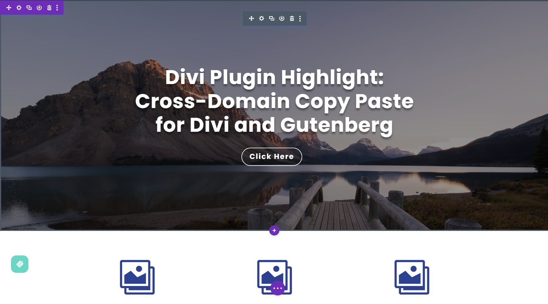 Divi Plugin Highlight Divi/Gutenberg/Woo Content Cross-domain Copy Paste System (CCPS) Visual Builder Paste Success
