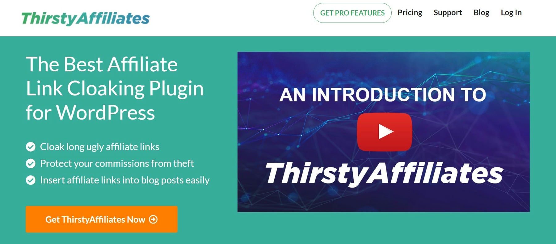 Thirsty Affiliates Homepage Jan. 2023