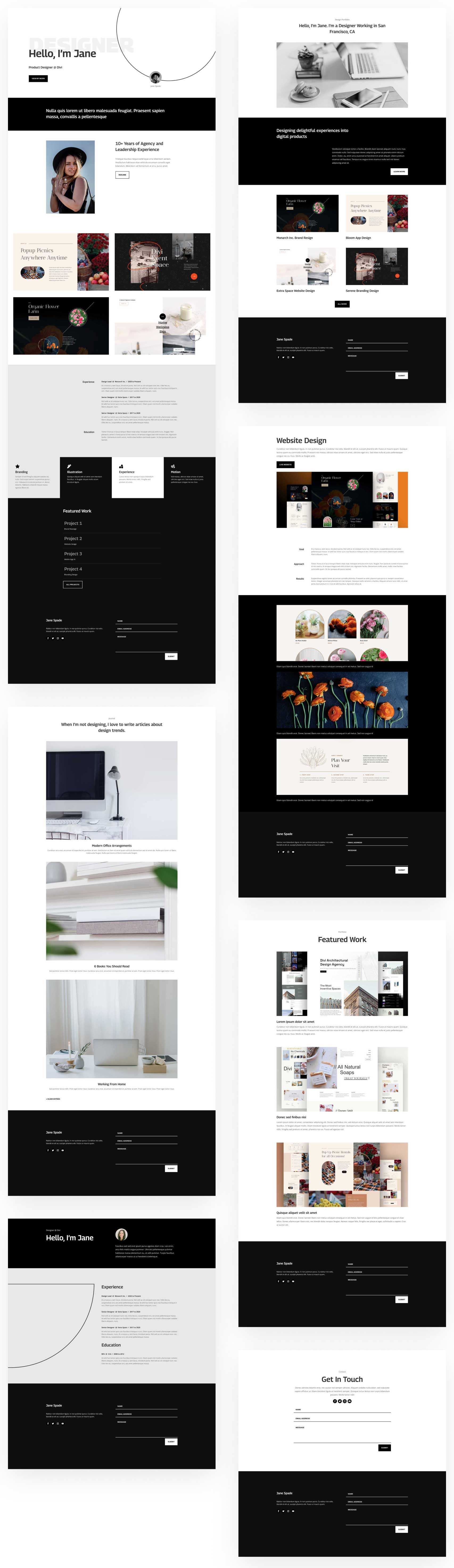 Get A FREE Portfolio Layout Pack For Divi