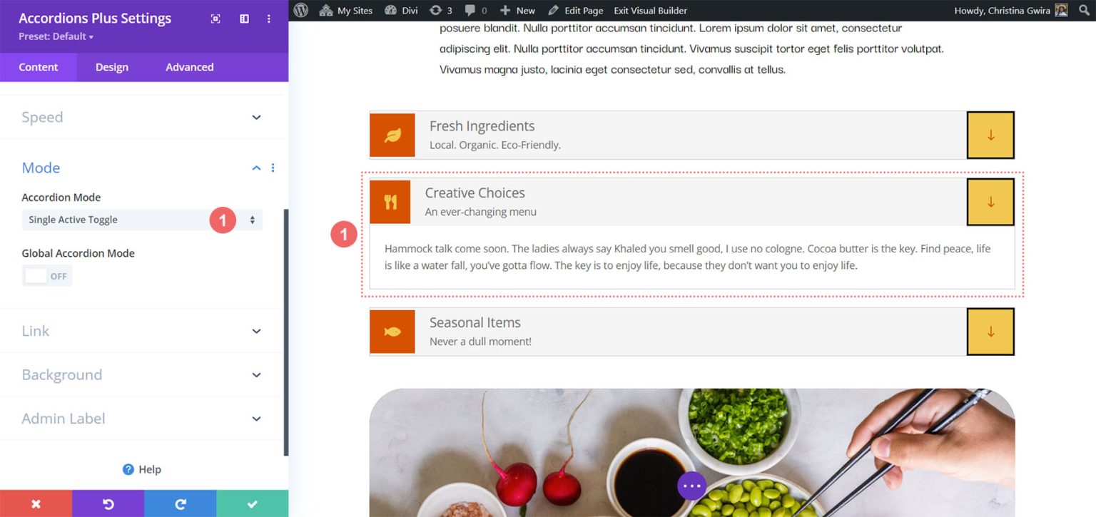 Divi Plugin Highlight Divi Accordions Plus