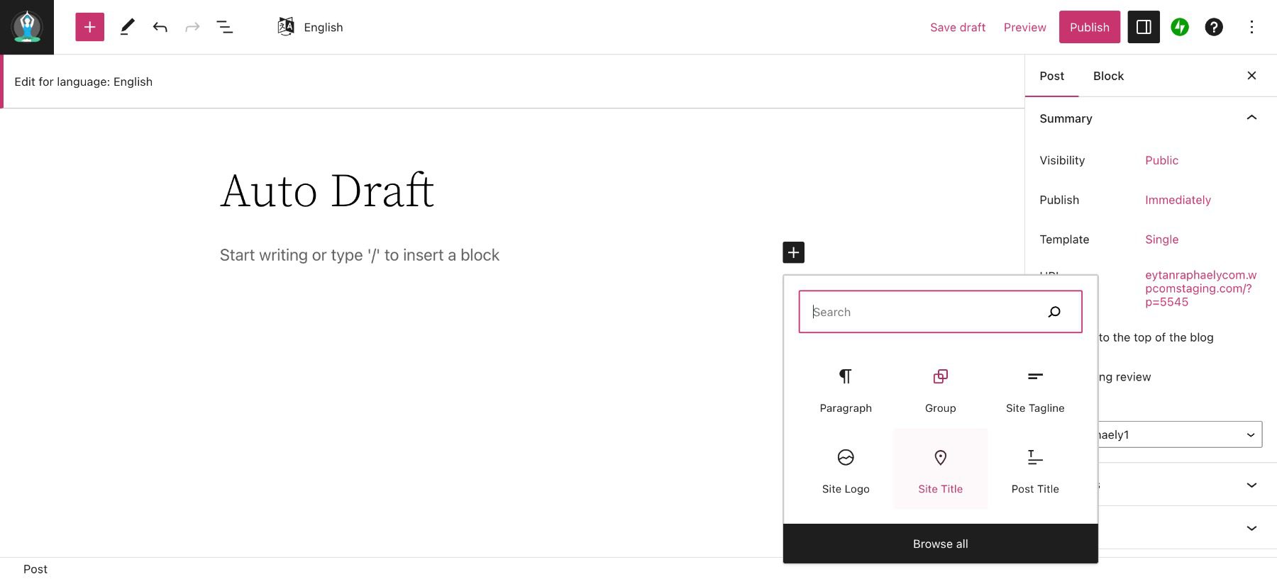 wordpress block editor