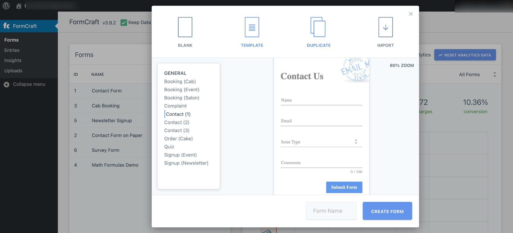 FormCraft Dashboard