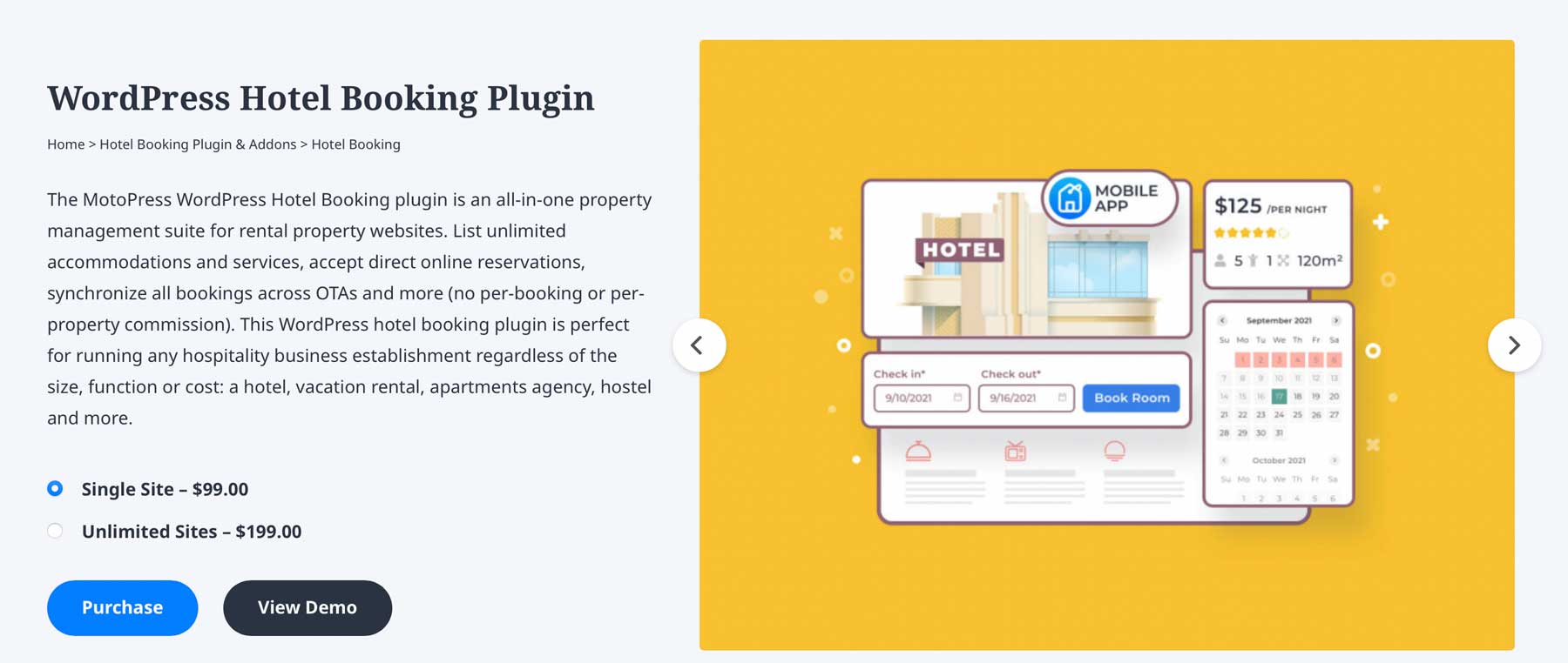 Hotel Booking Plugin by MotoPress