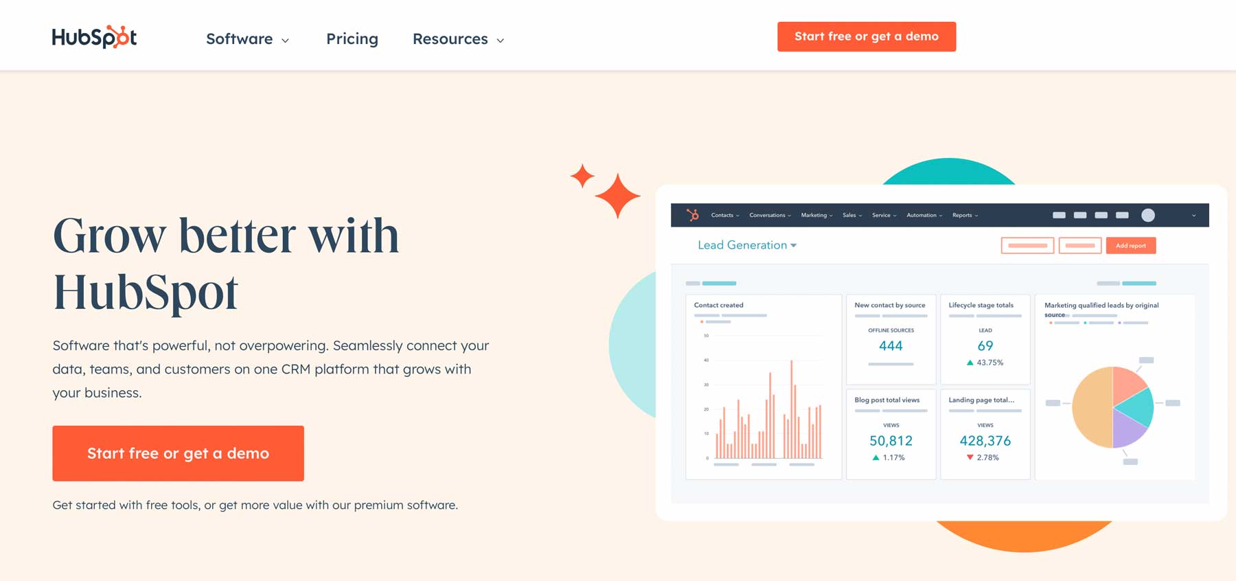 Hubspot - Homepage Feb 2023