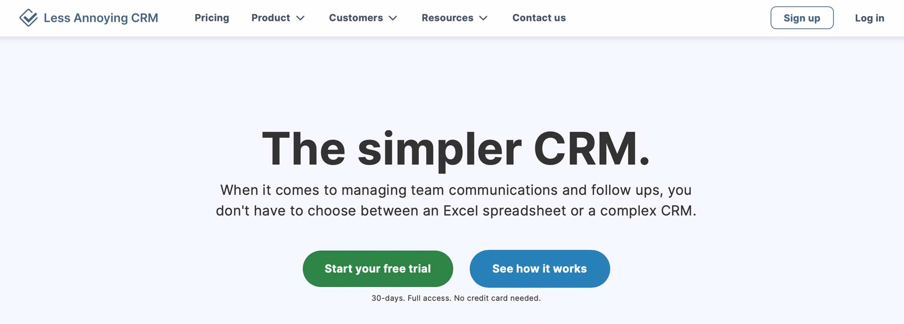 Less Annoying CRM