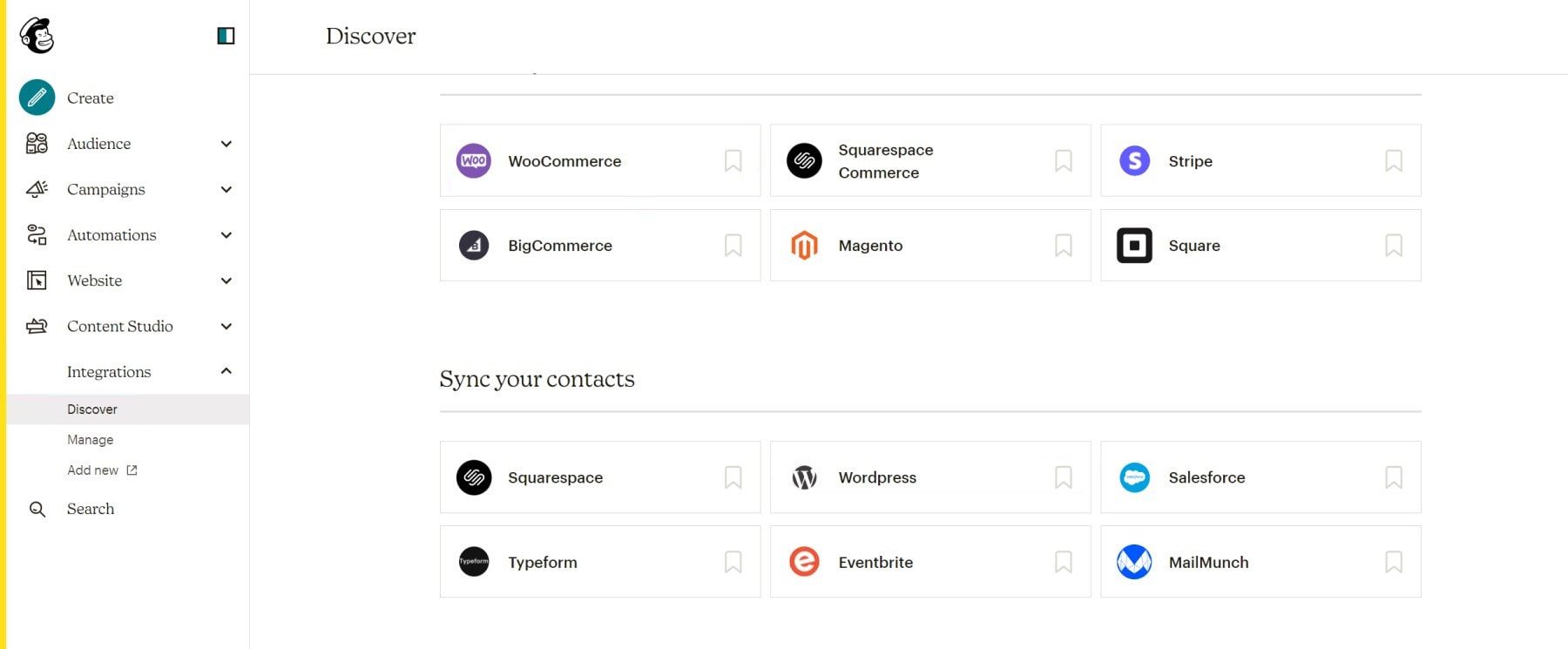 Mailchimp Integrations