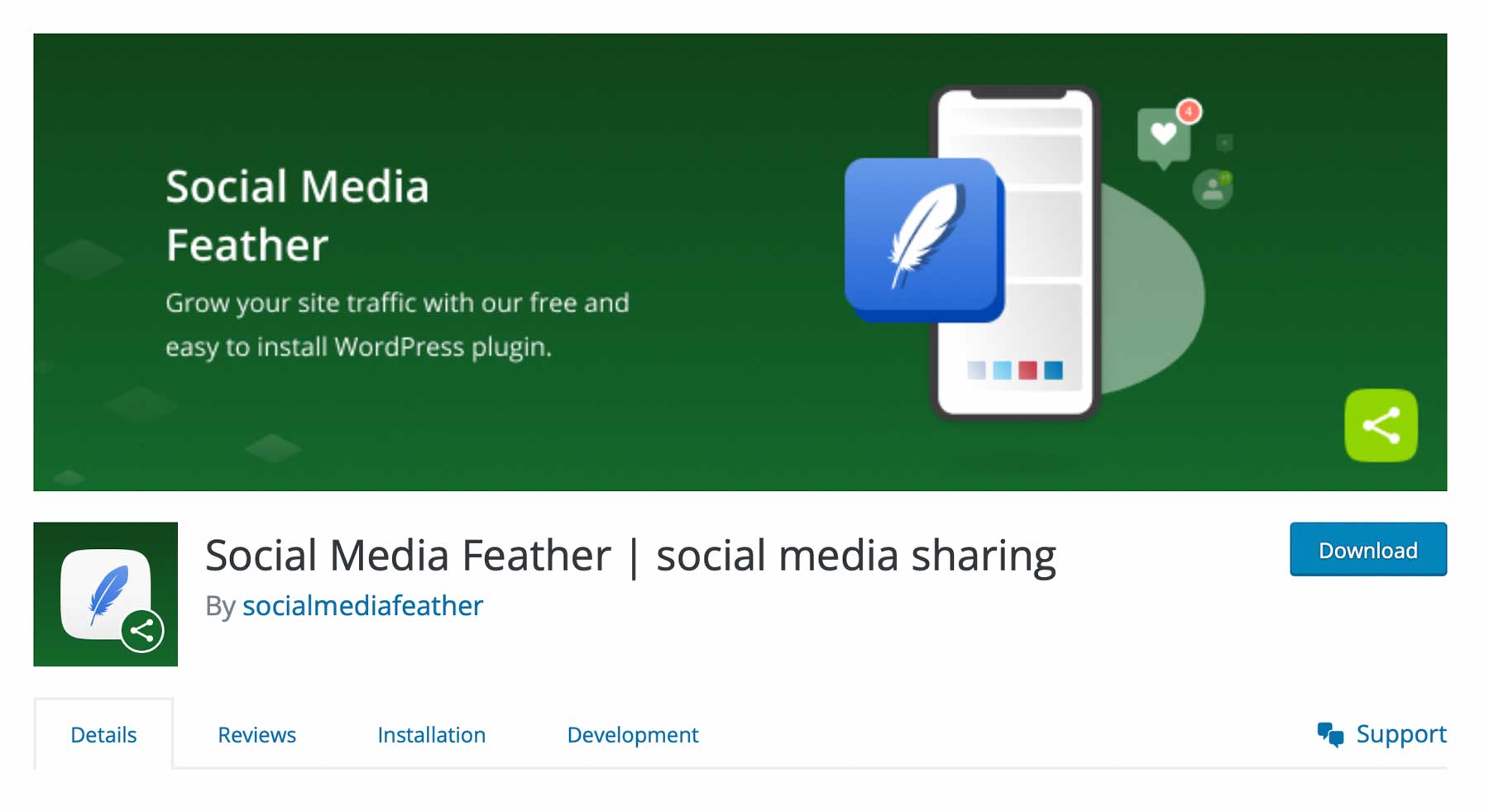 Social Media Feather