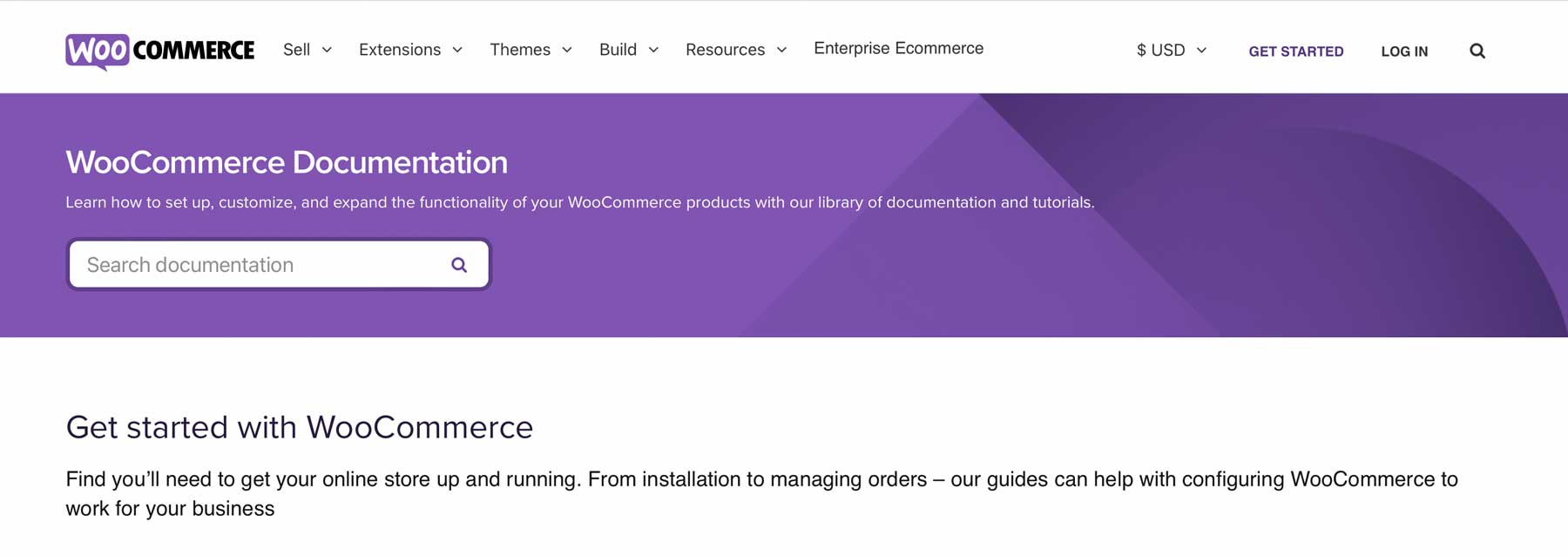 WooCommerce documentation