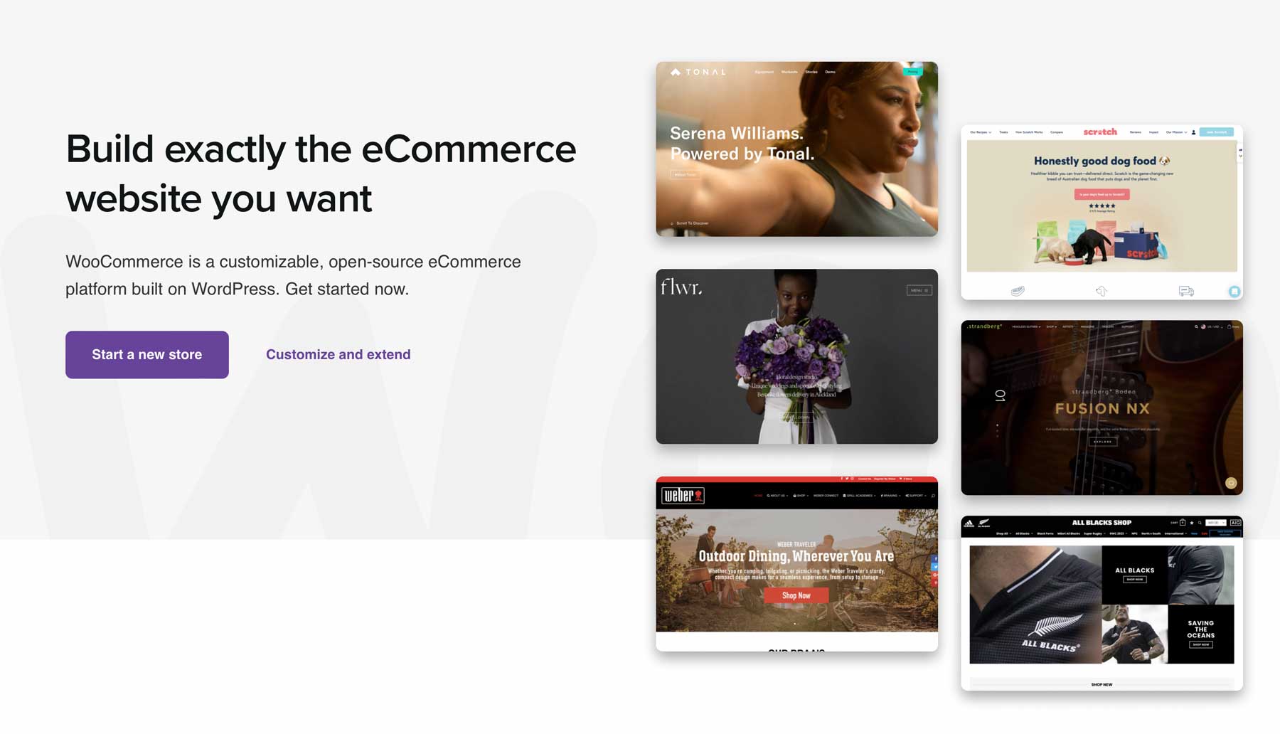 WooCommerce features