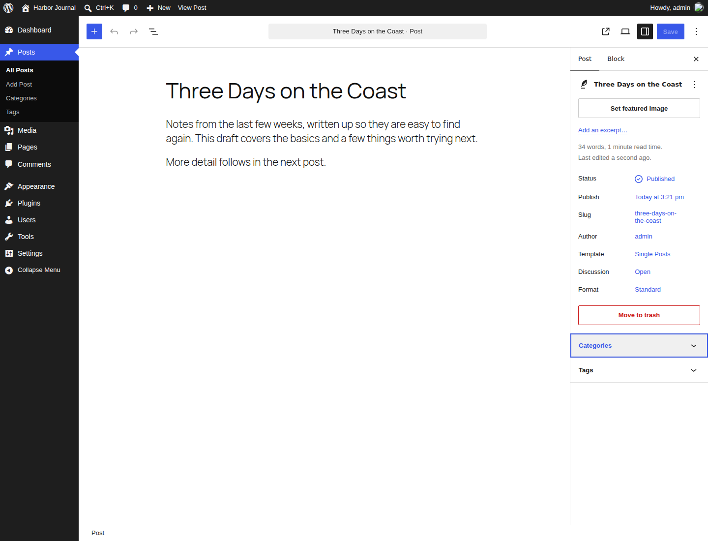 WordPress 7.1 block editor