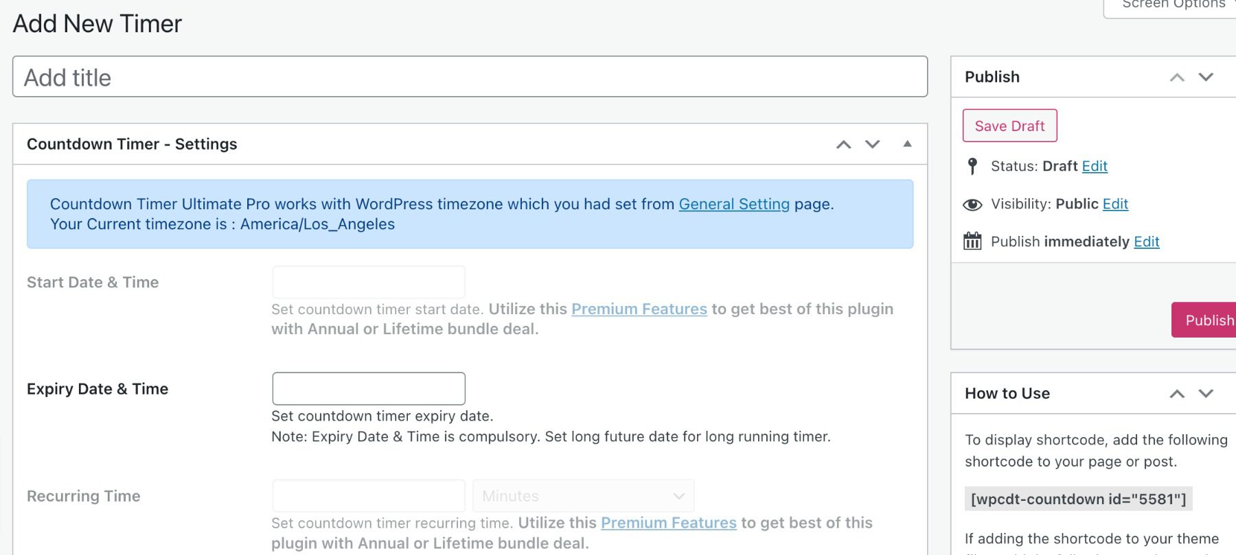 Countdown Timer Ultimate Pro - Documentation - Essential Plugin