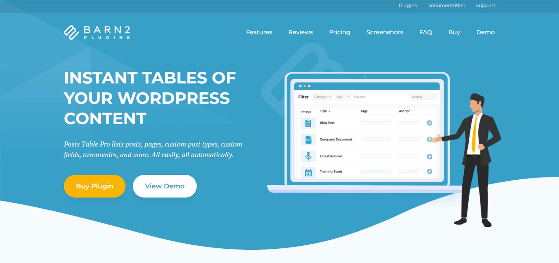 Posts Table Pro WordPress table plugin