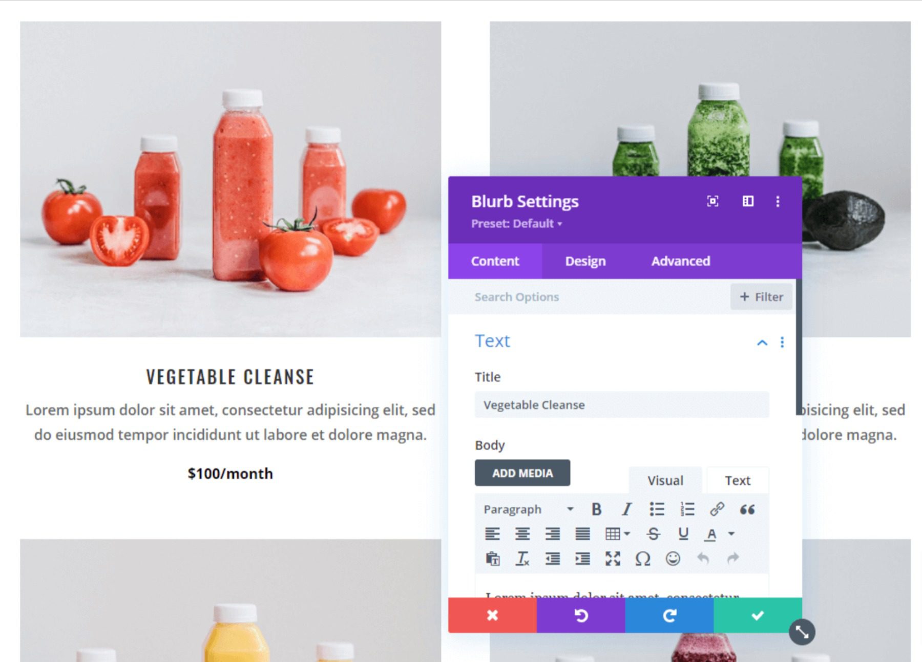 Customizing your store using Divi