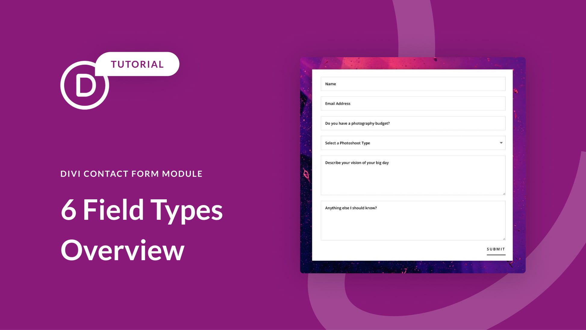 6 Field Types You Can Add to Divi’s Contact Form Module (And When to Use Them)