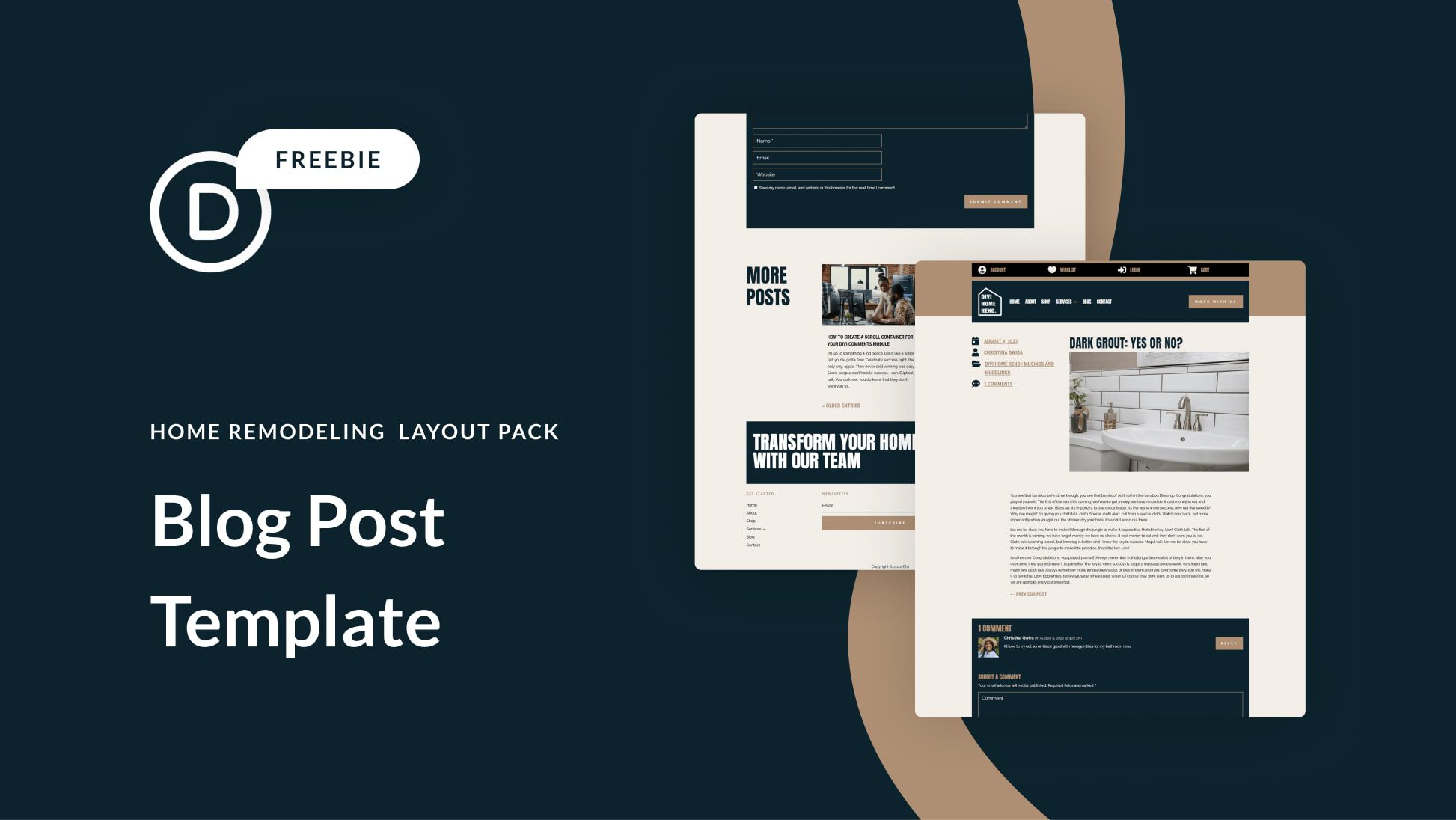 Download a FREE Blog Post Template for Divi’s Home Remodeling Layout Pack