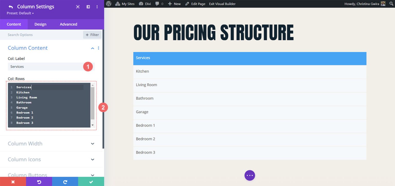 Divi Plugin Highlight: Table Maker