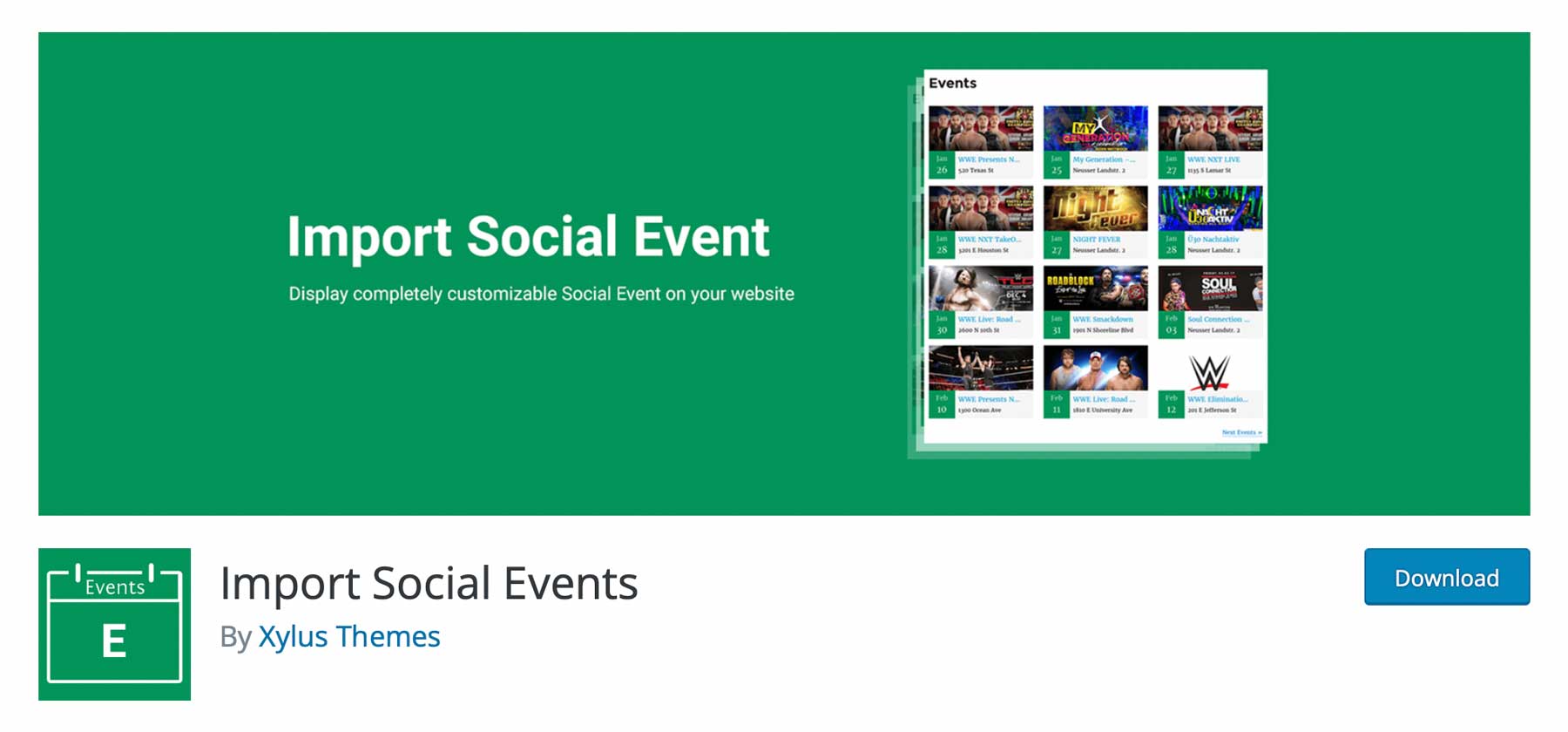 Import Social Event