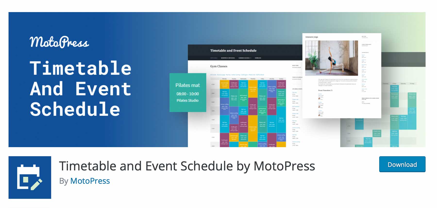 Timetable and Event Schedule by MotoPress