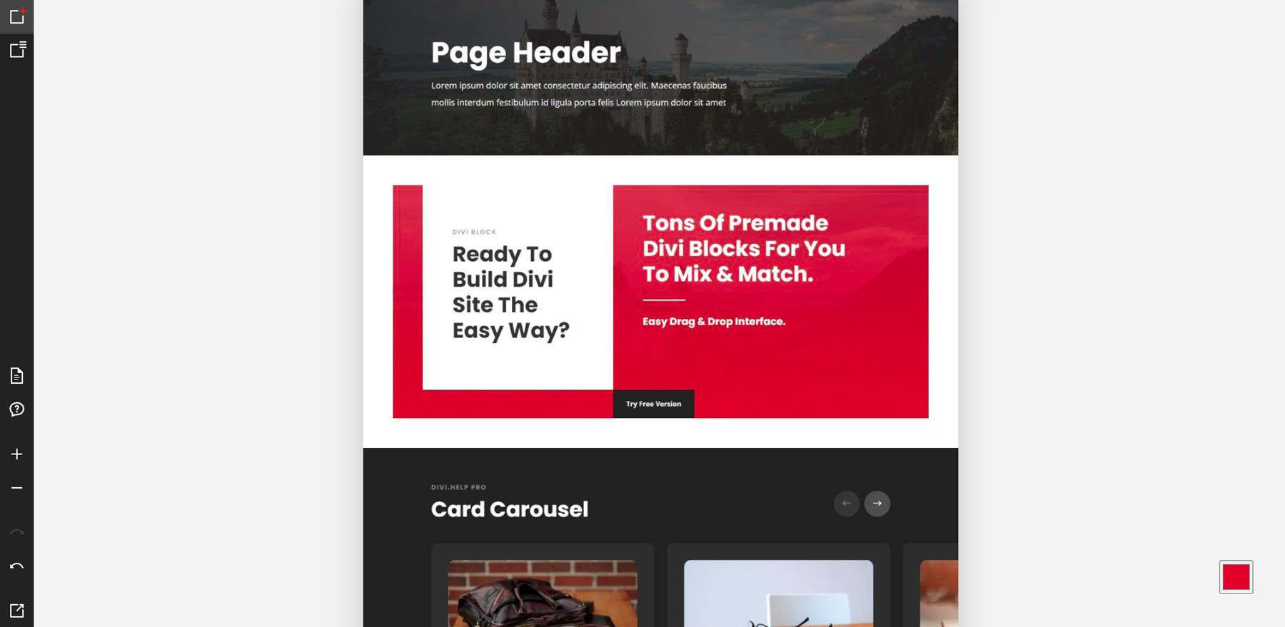 Header Builder Examples