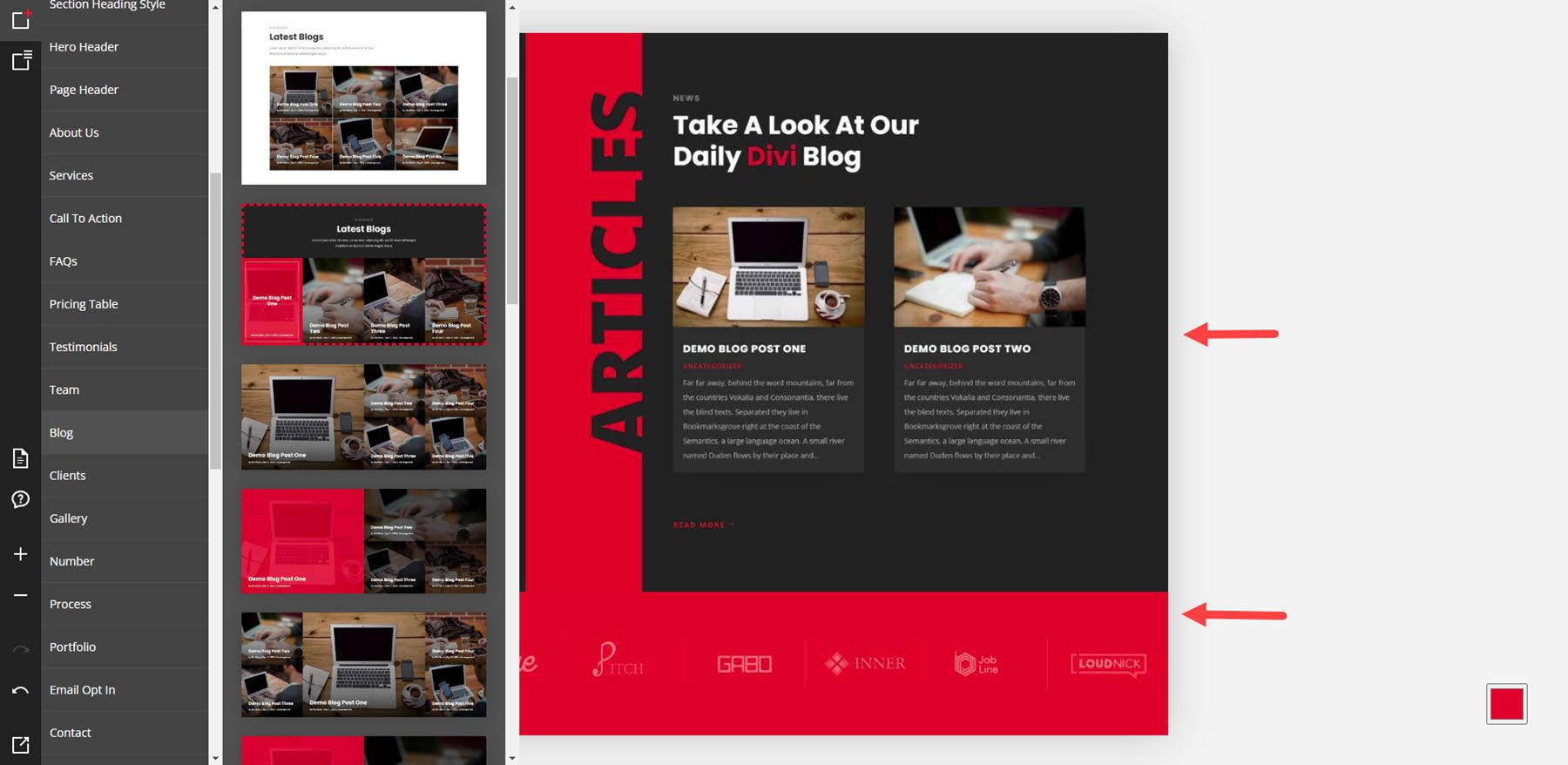 Header Builder Examples