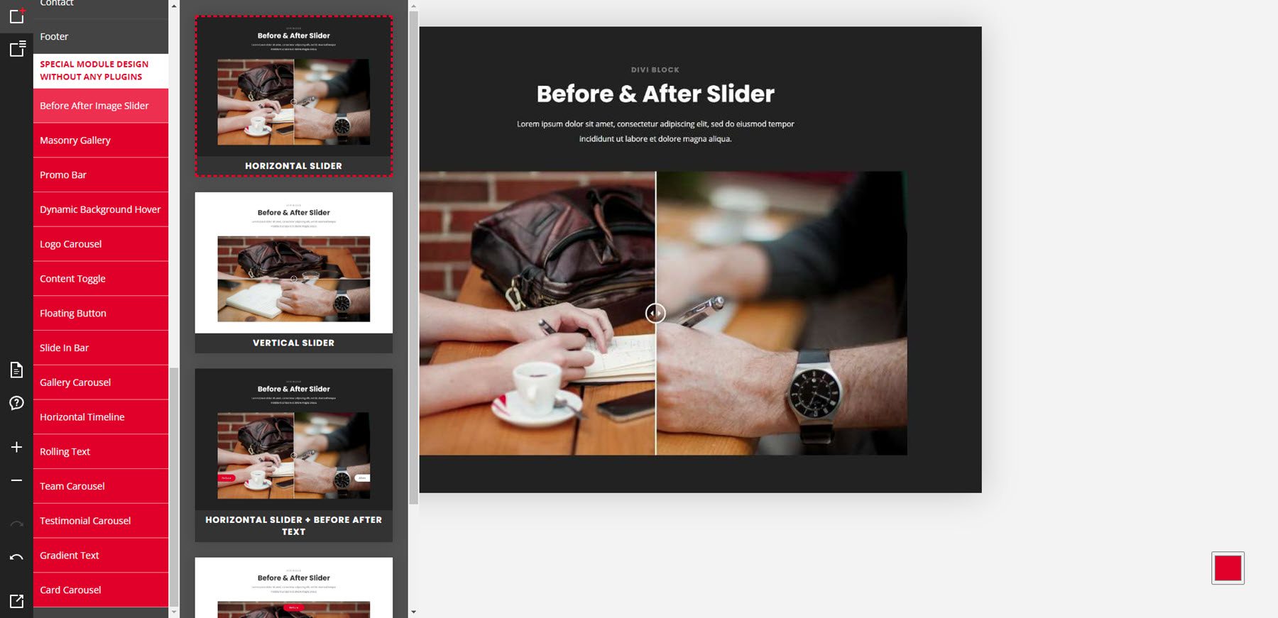 16 Divi Block Online Tool Editing Area page layouts 10 | WESPE CLUB