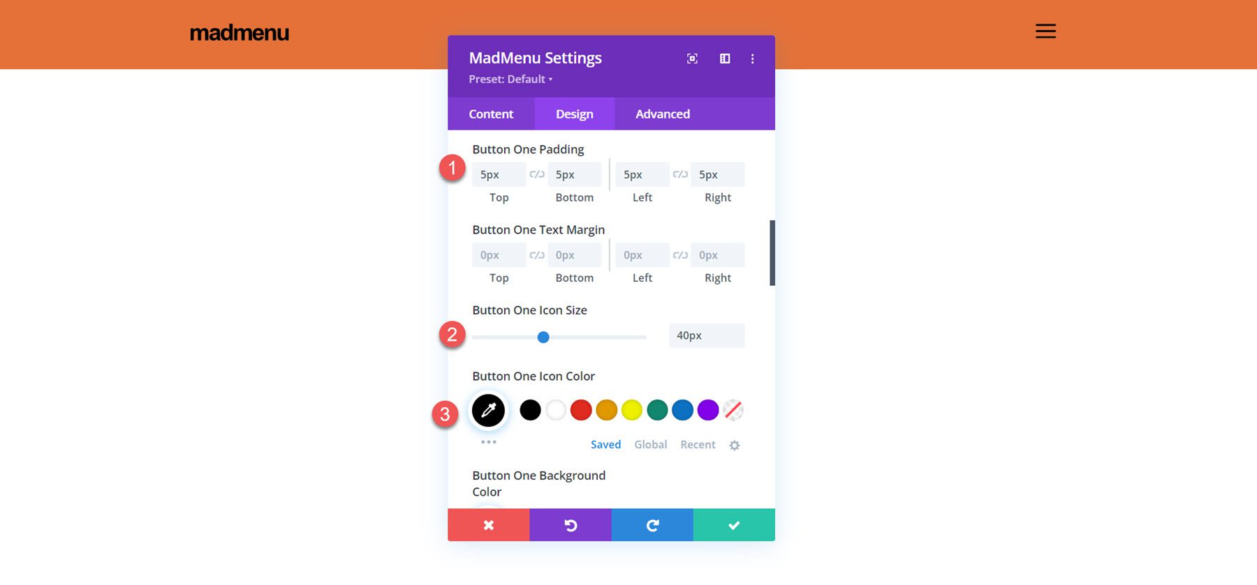 Divi MadMenu Tutorial Button Design