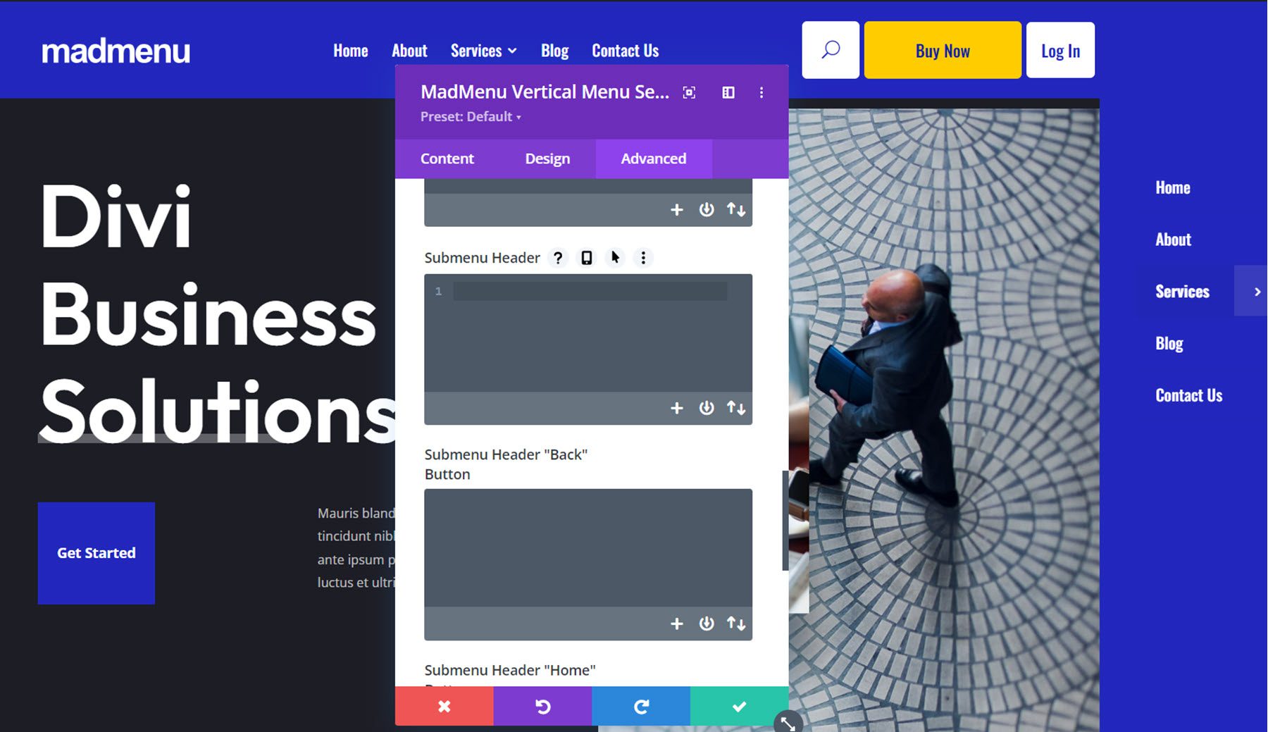 Divi MadMenu Custom CSS