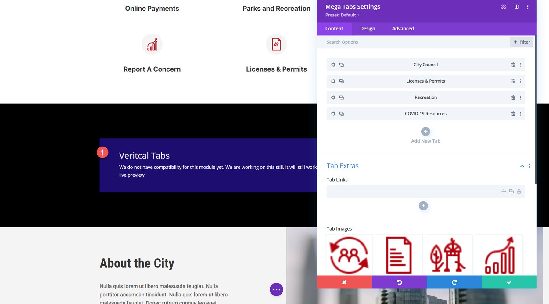 Divi Mega Menu Add Mega Tabs to Layout