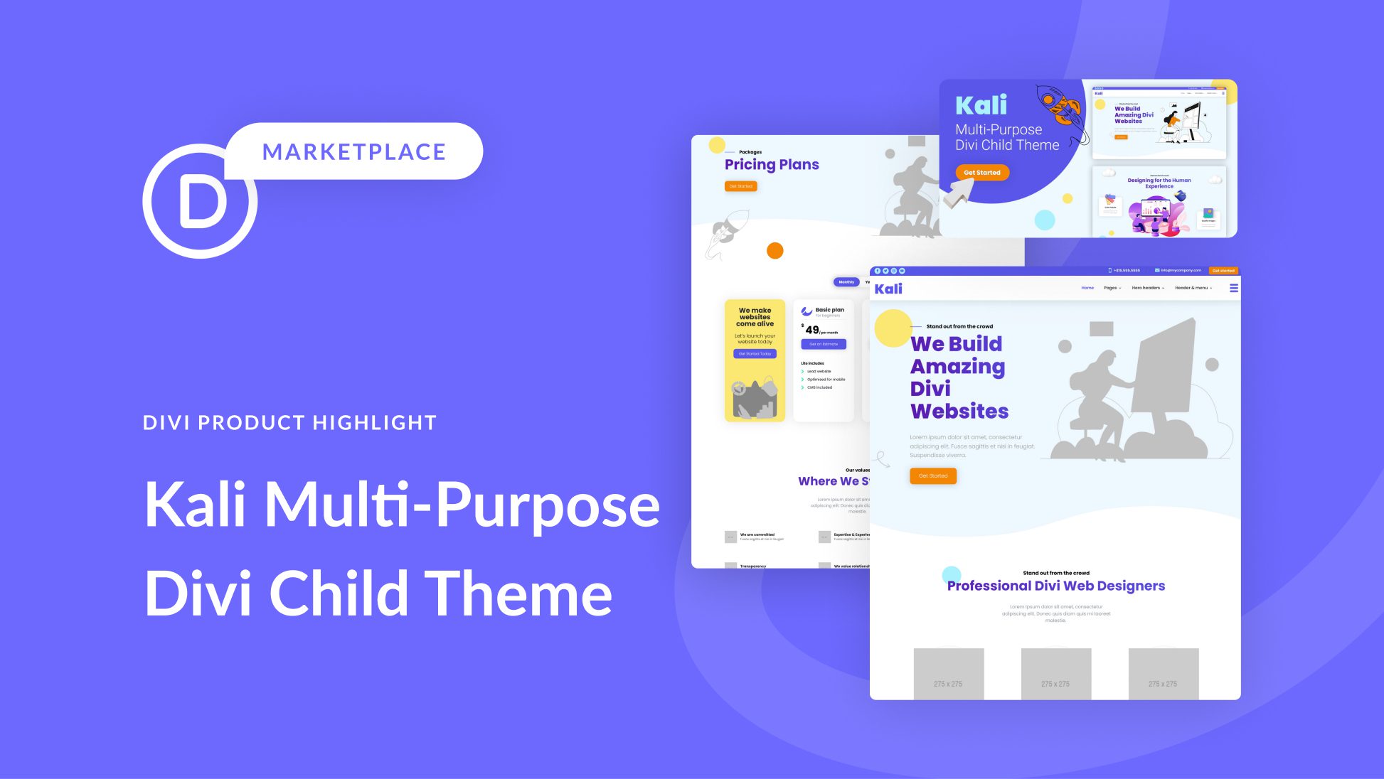 Divi Product Highlight: Kali Multi-Purpose Divi Child Theme