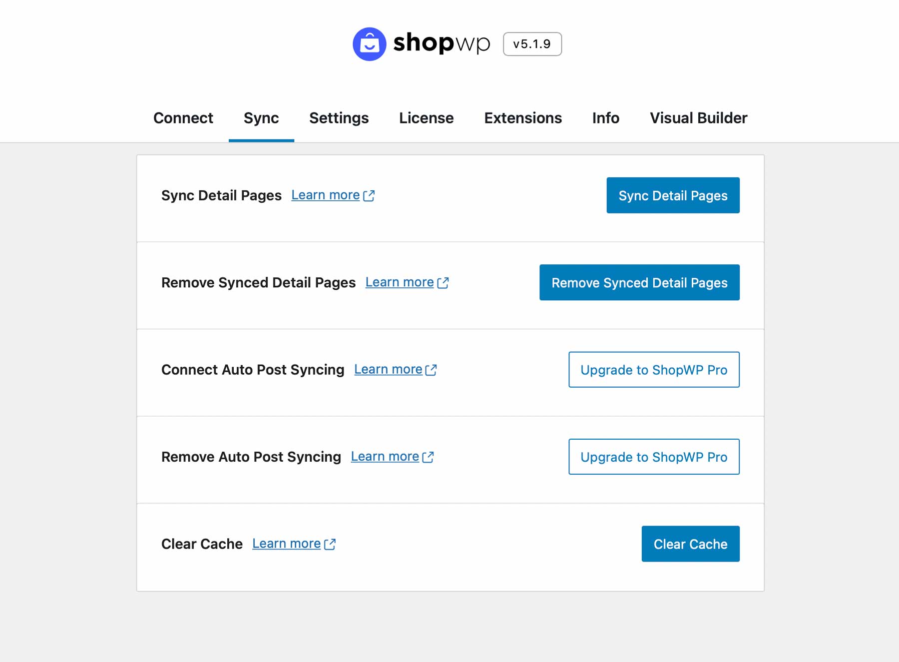 ShopWP setup wizard