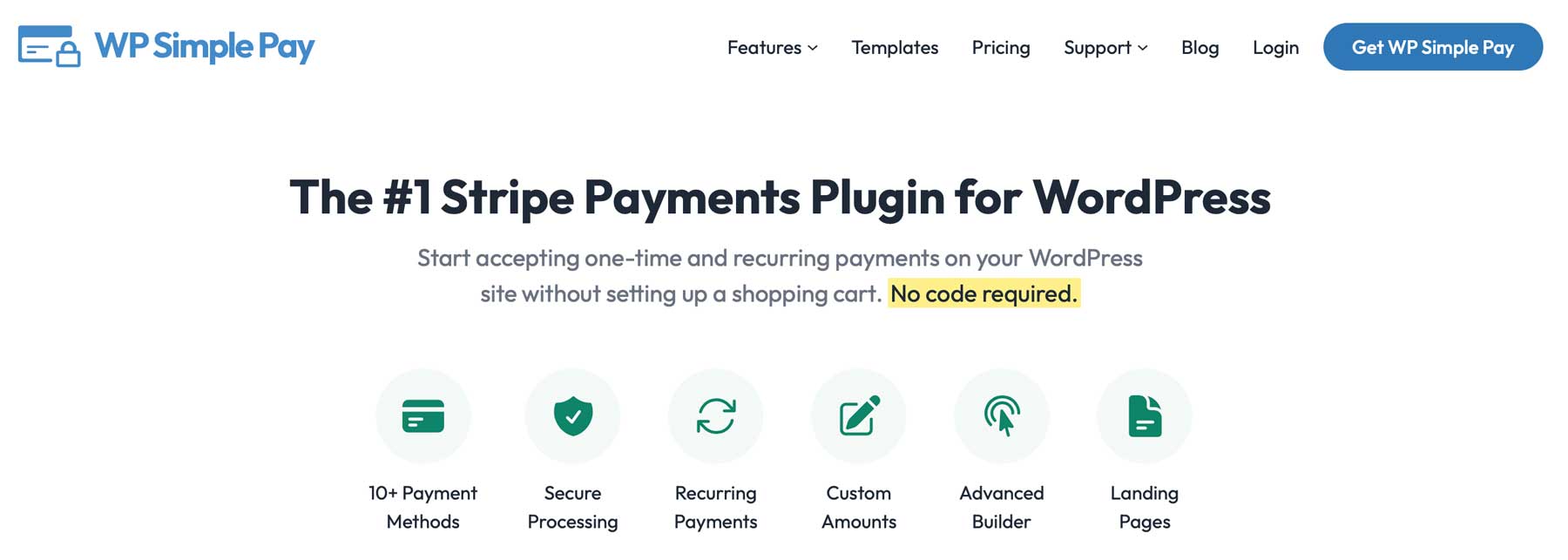 المكون الإضافي WP Simple Pay هو أفضل خيار بوابة دفع لبرنامج WordPress