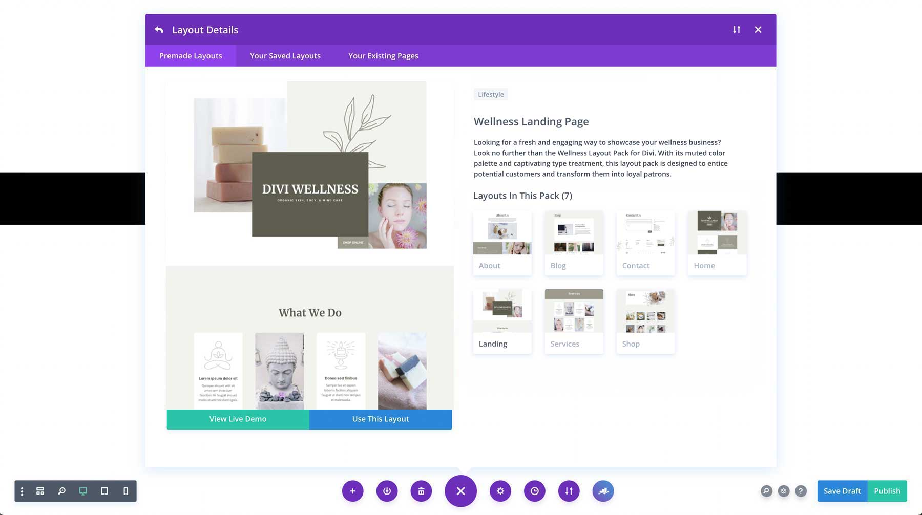 Wellness Layout Pack for Divi