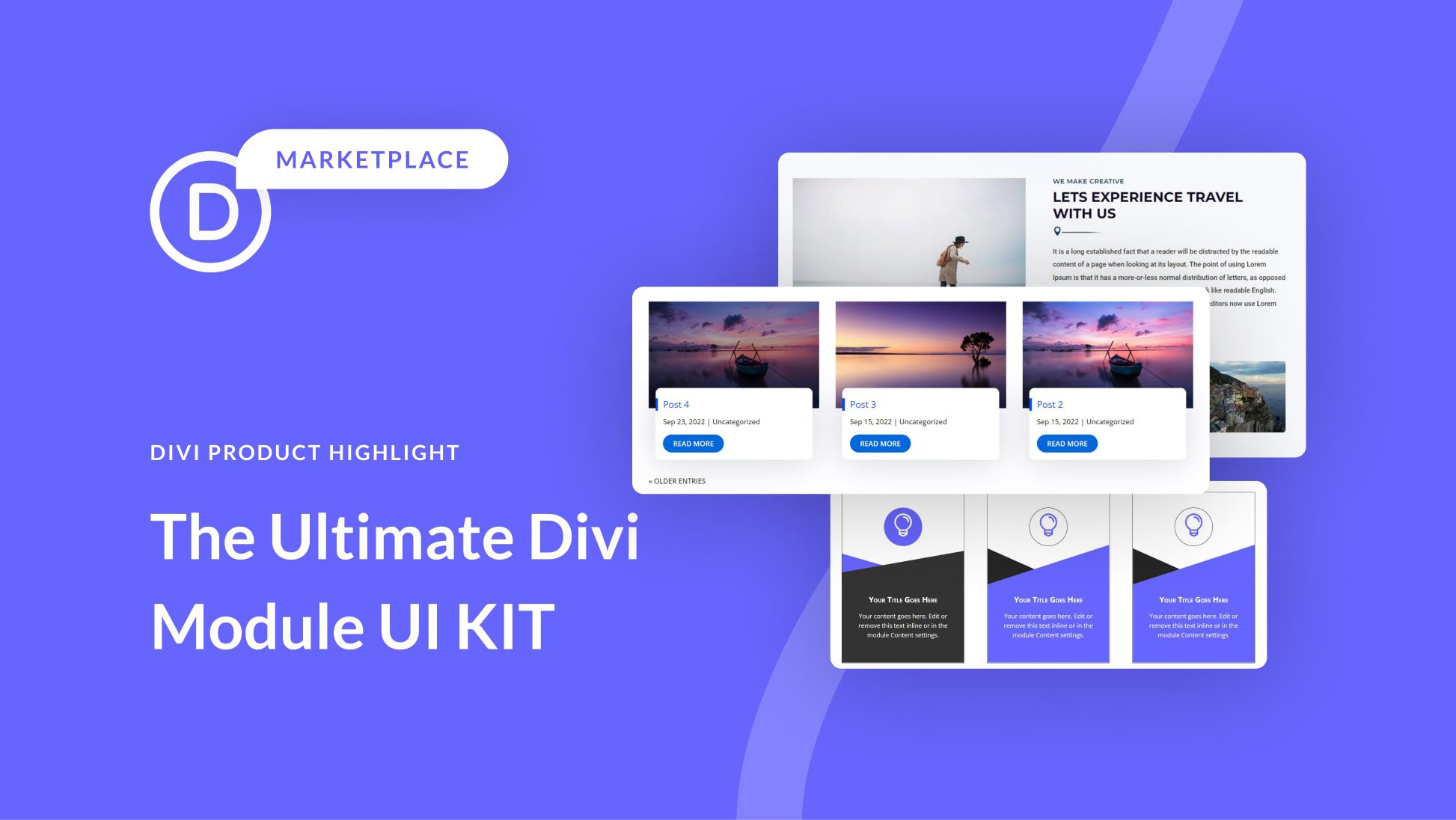 Divi Product Highlight: The Ultimate Divi Module UI Kit