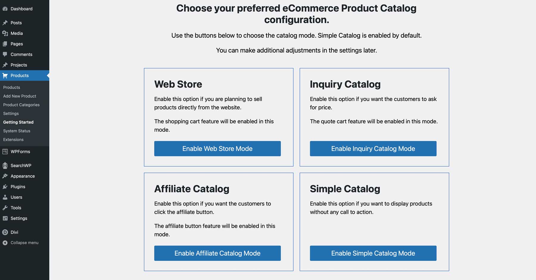 ecommerce plugin installation