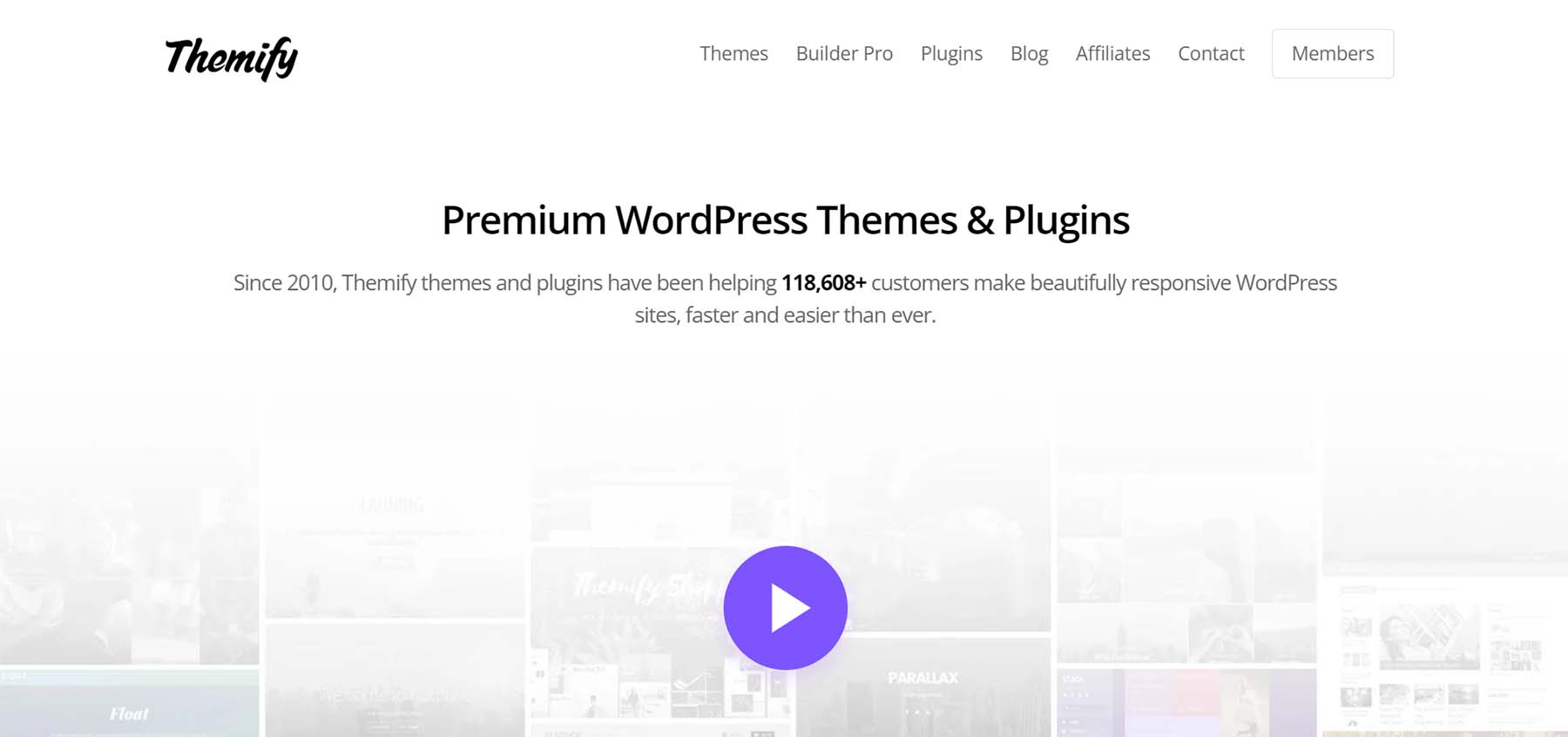 Themify Premium WordPress theme and plugins