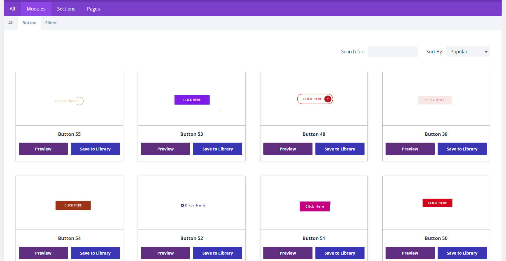 Divi Layouts Extended Buttons