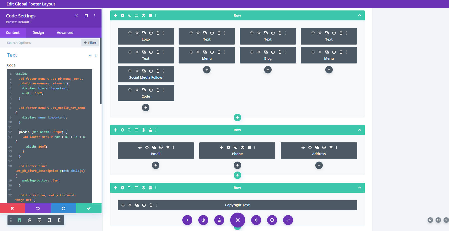 Divi Footers Pack Layouts