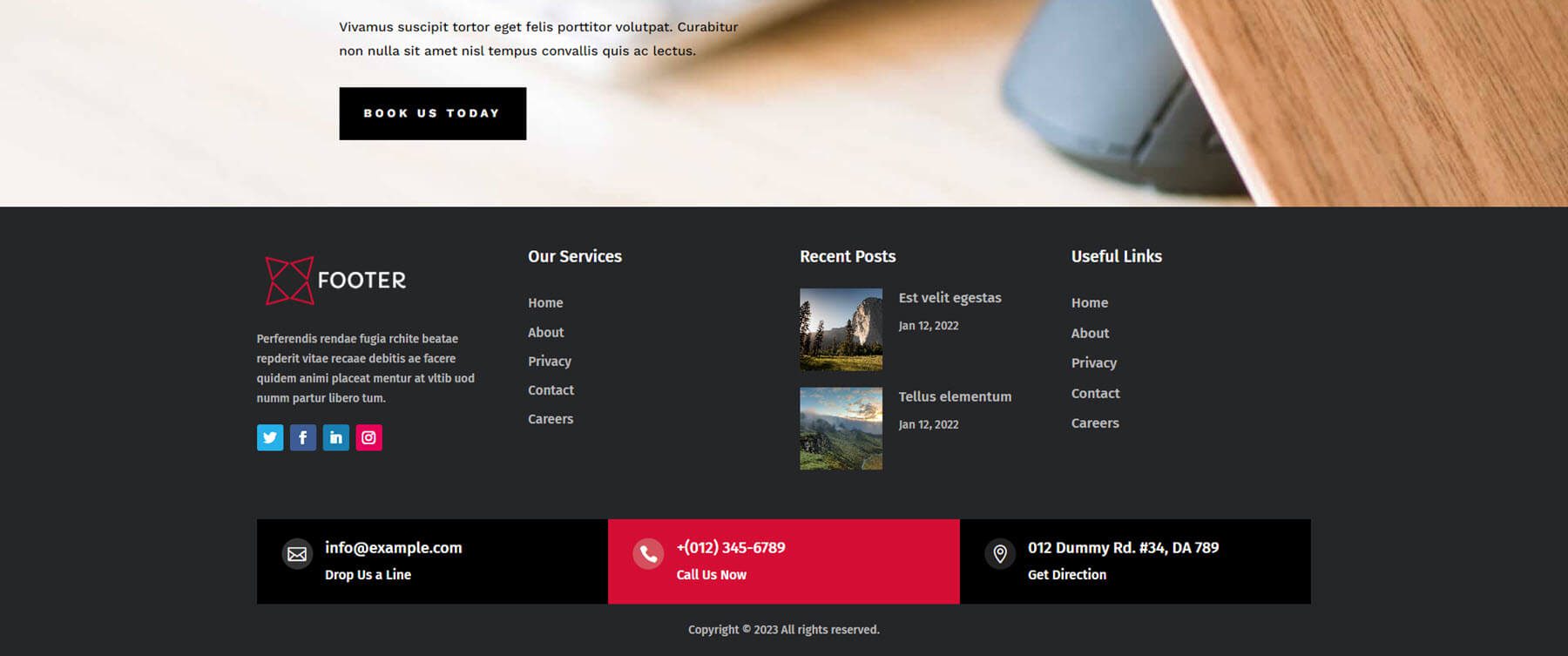 Divi Footers Pack Layouts