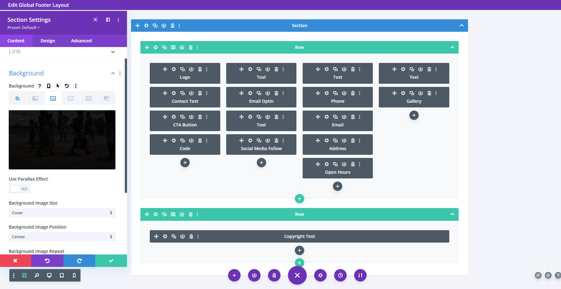 Divi Footers Pack Layouts