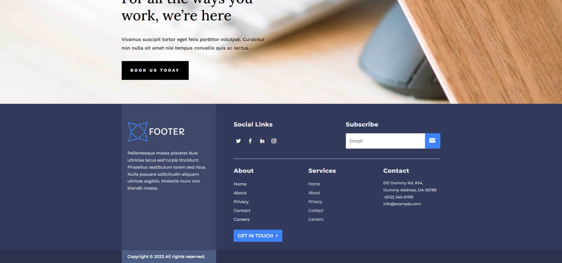 Divi Footers Pack Layouts