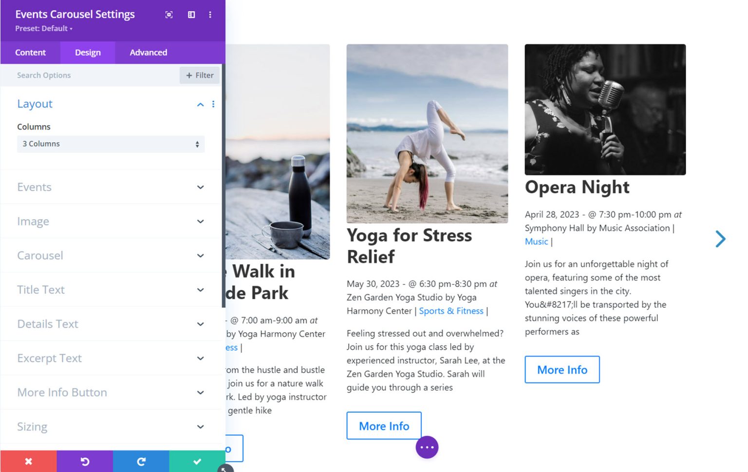 Divi Product Highlight Divi Events Calendar