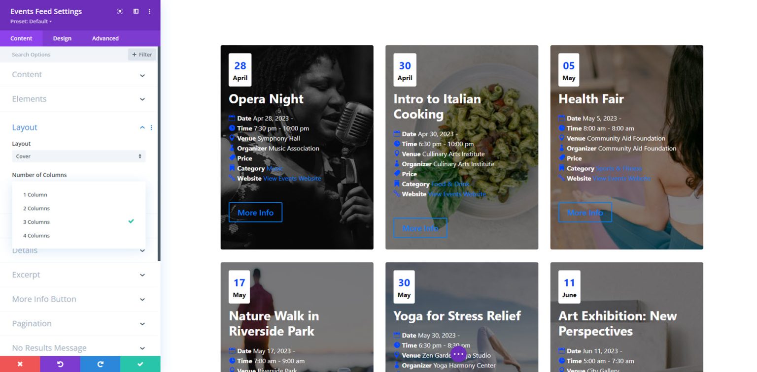 Divi Product Highlight Divi Events Calendar