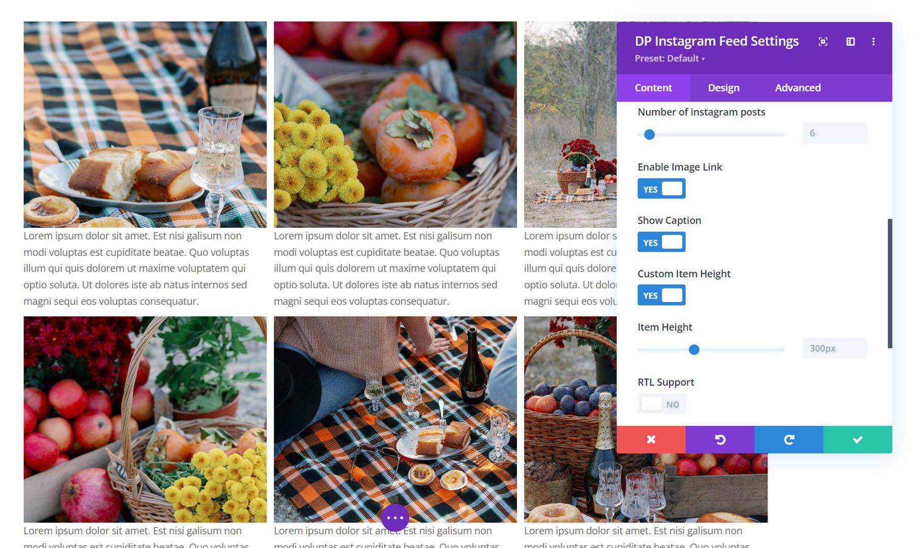 Divi Social Plus Instagram Feed Instagram Settings