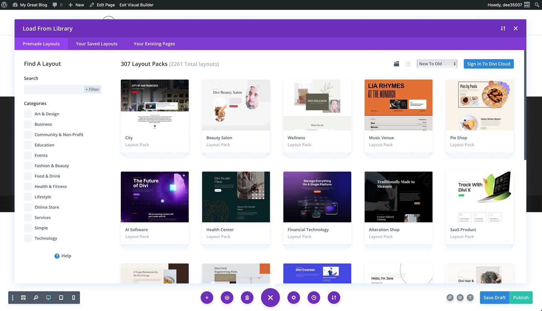 Divi layout packs