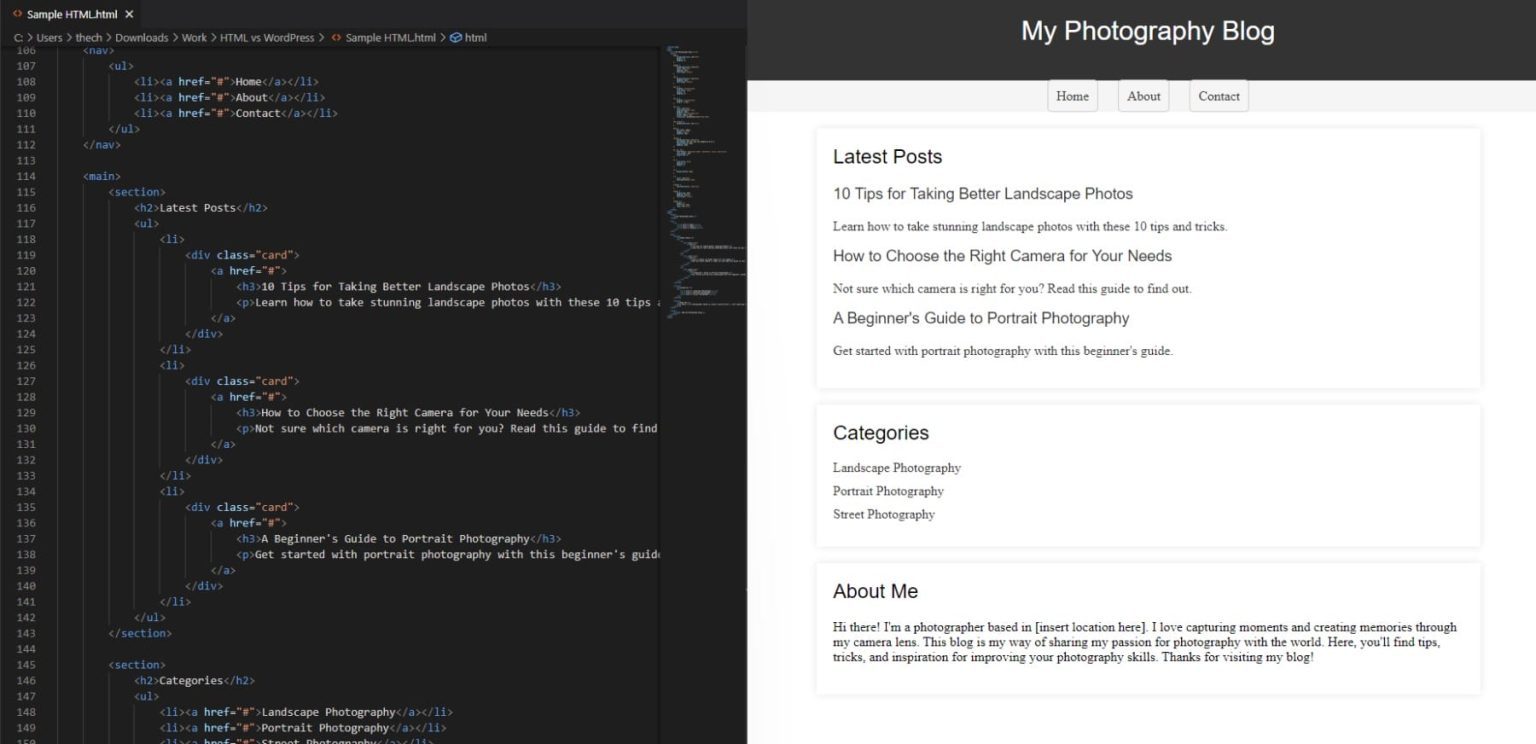 WordPress vs HTML Websites (2025 Guide)
