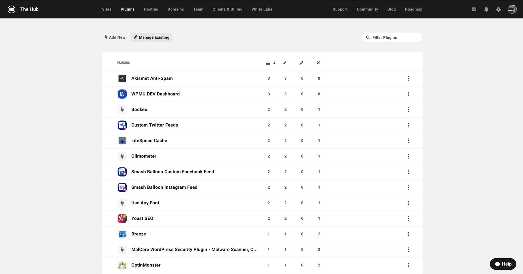 WPMU DEV Hub plugins