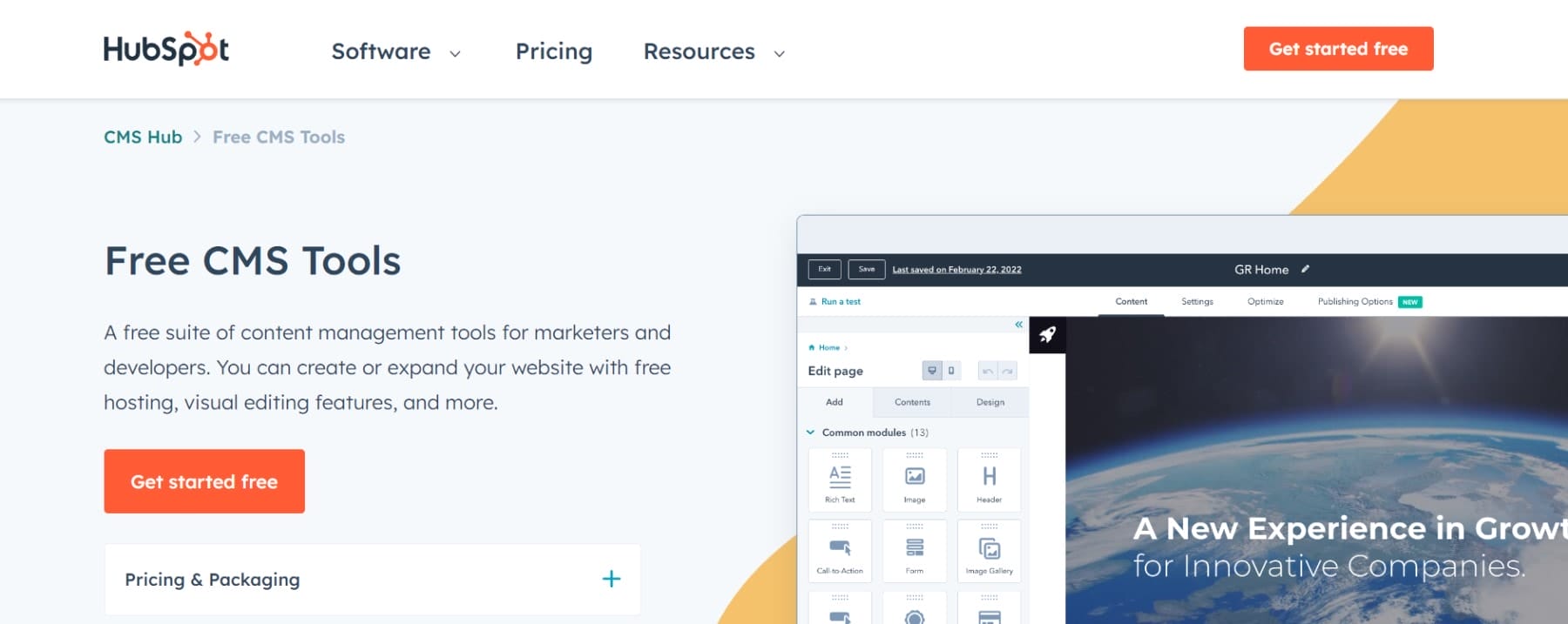 HubSpot CMS - Homepage April 2023